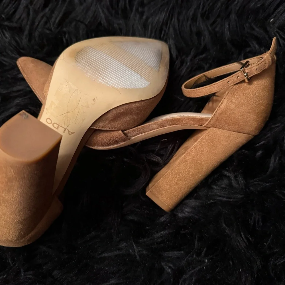 Aldo Women's Nicholes Suede Block Heel Pumps - Picture 4 of 10